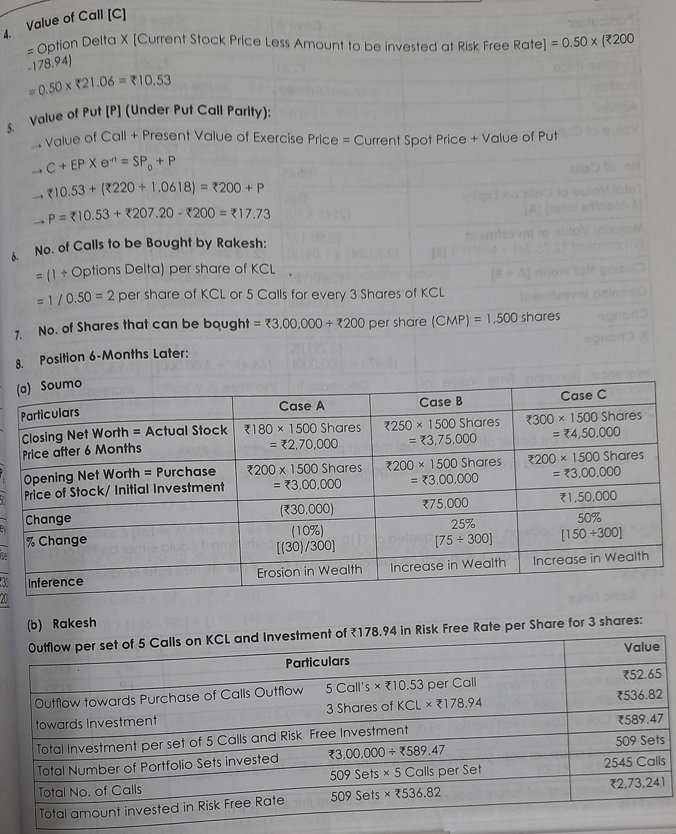 understand which value is used where. Please help from start Soumo has