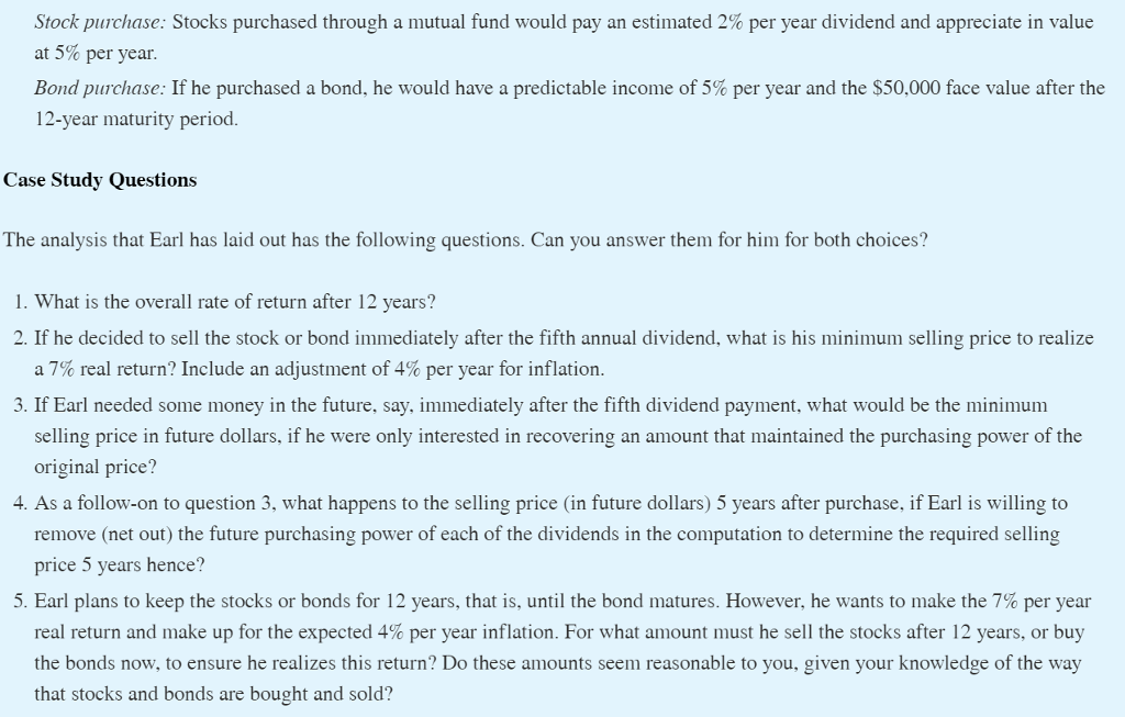 INVESTMENTS Background The savings and investments that an individual maintains should have