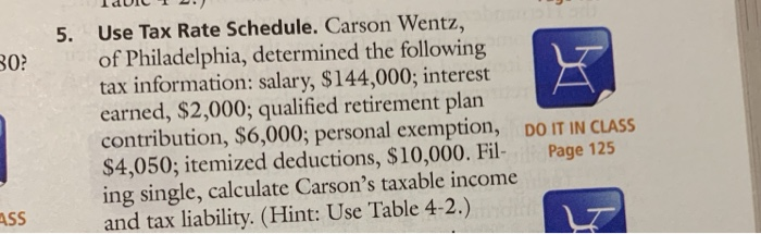  IdUIC 1 .) 30? 5. Use Tax Rate Schedule. Carson Wentz,