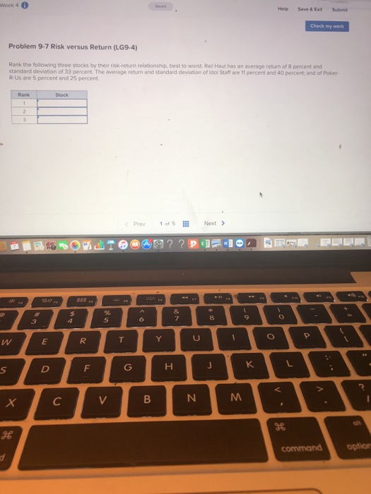  Week 4 0 Help Save & Exit t Check my work