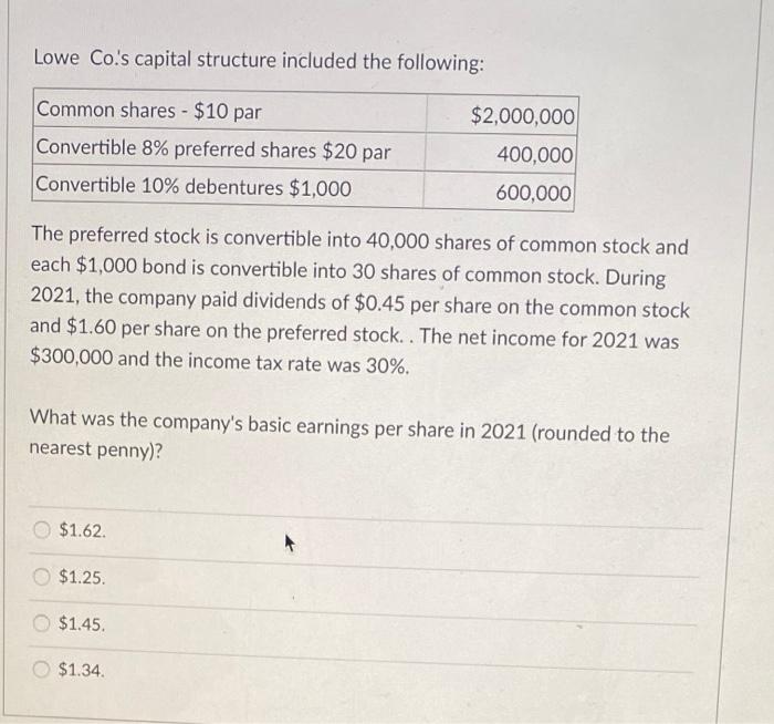 to compute the weighted average number of shares outstanding. If a company