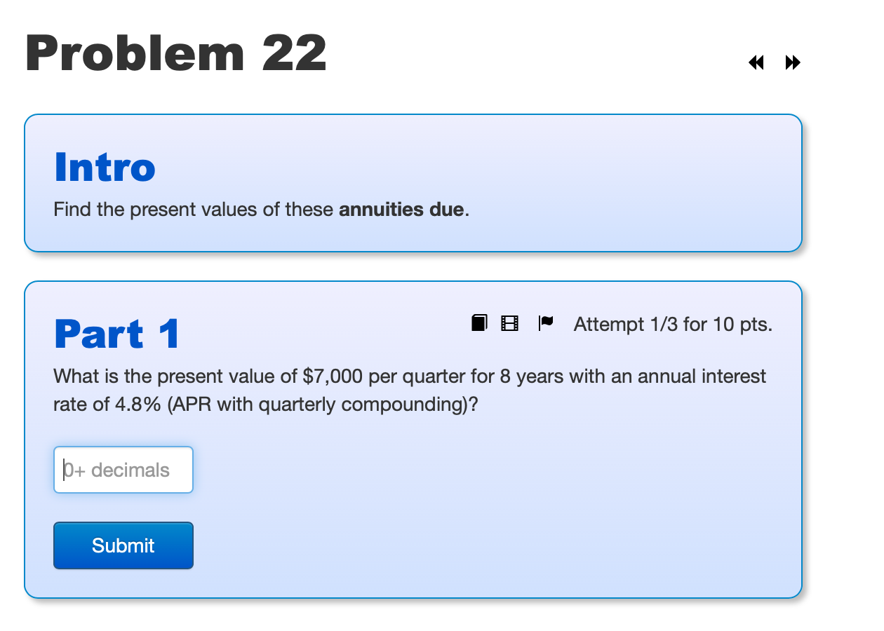 Part 1 | Attempt 2/3 for 10 pts. How much money will