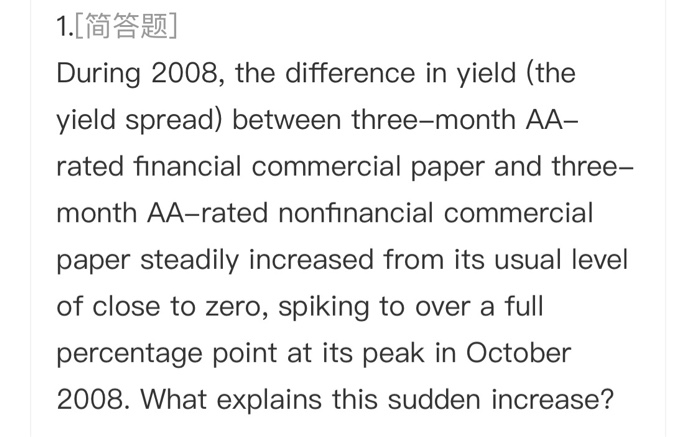  1.[16 ] During 2008, the difference in yield (the yield spread)