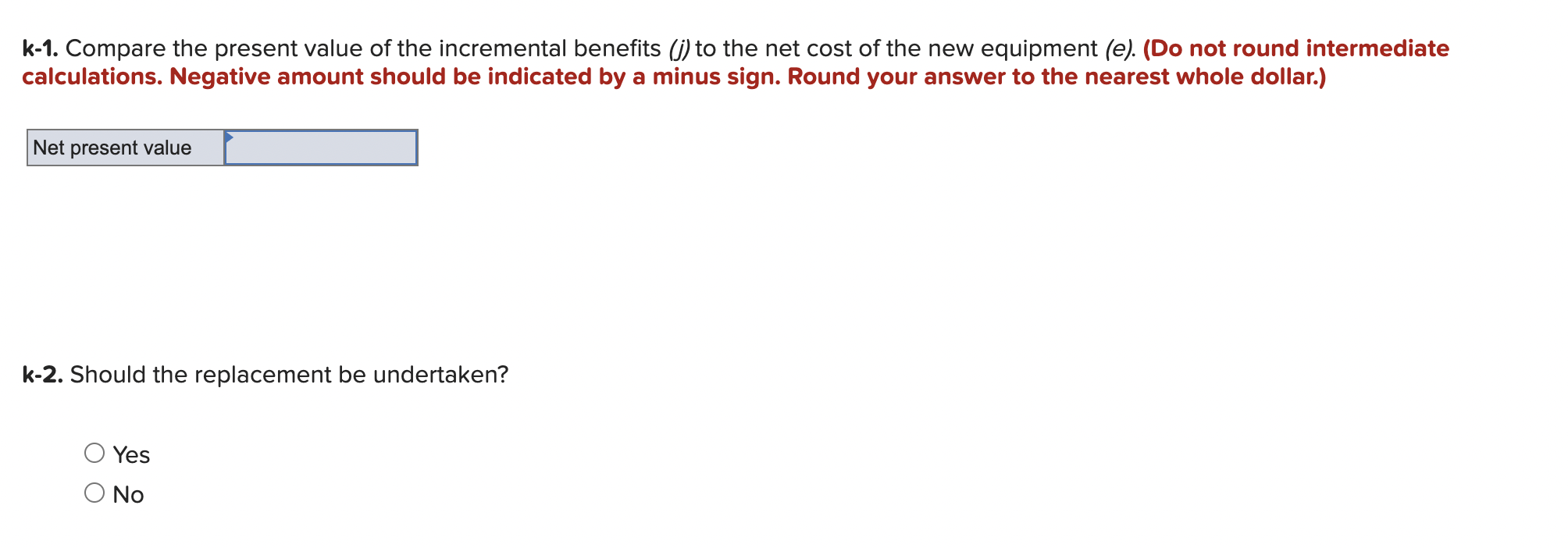MACRS depreciation. Assume the new equipment would provide the following stream of