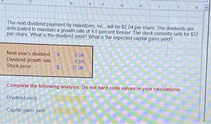  D E G G H The next dividend payment by Halestorm,