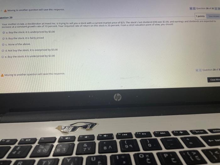  Moving to another question will save the response Question 2012 Destion