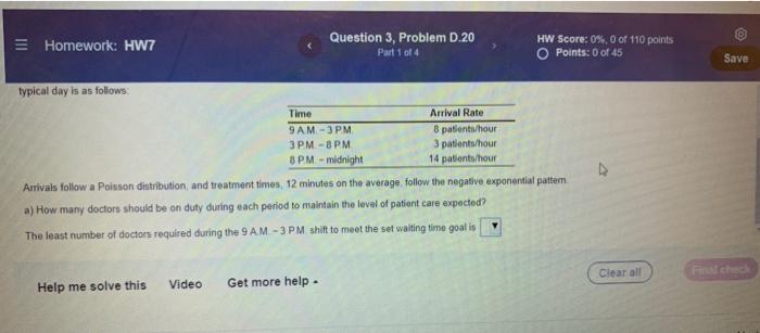 HW Score: 0% 0 of 110 points O Points: 0 of 45