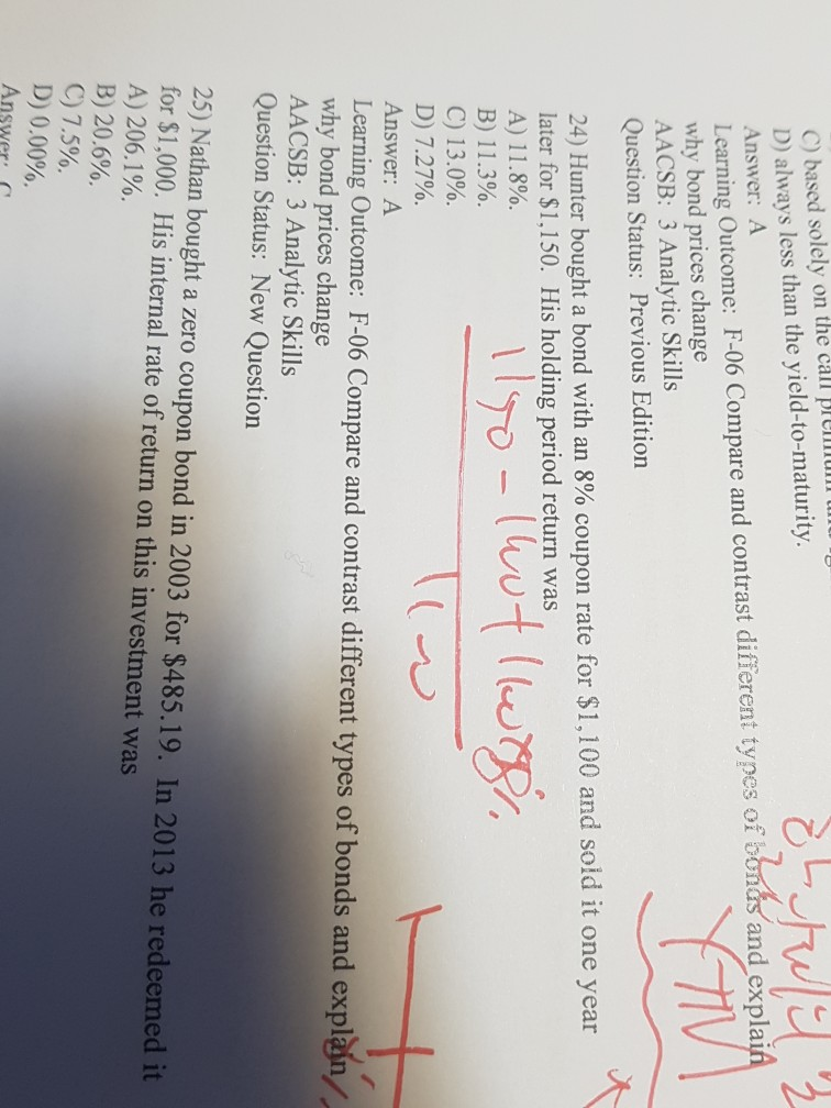 24 please & whil 2 C) based solely on the call