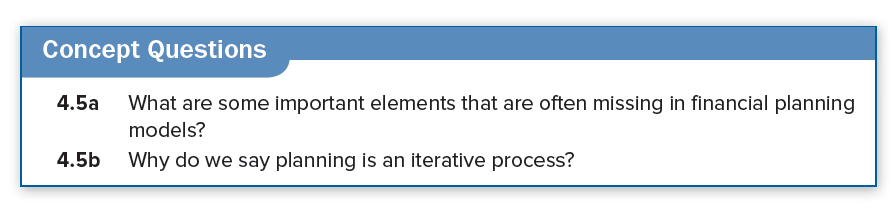  Concept Questions 4.5a What are some important elements that are often