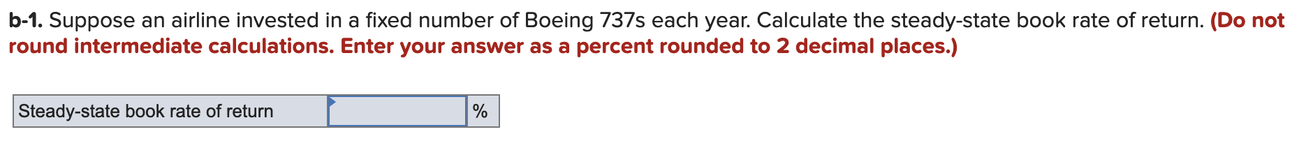 with its age and the cash flow needed in each year to