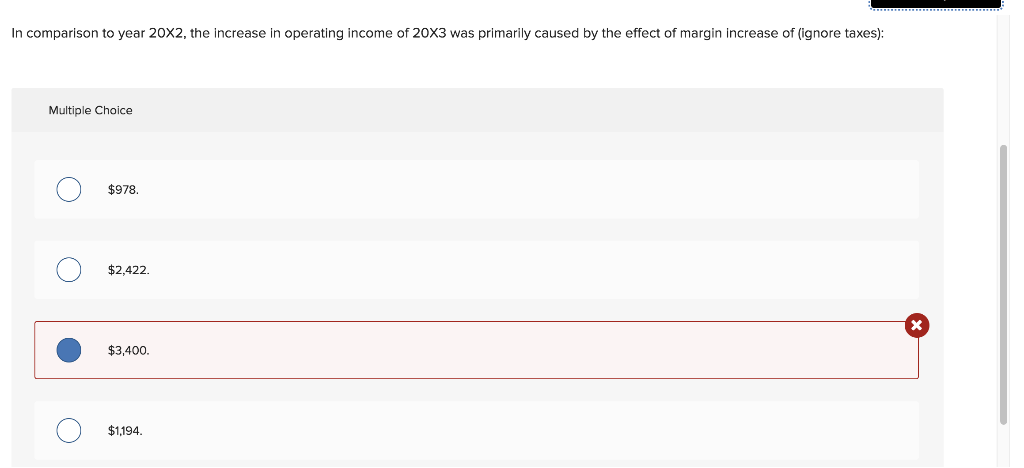 Company included the following information in its annual report: Sales Cost of