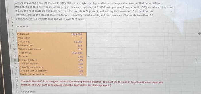 please do it in excel form and use the built in excel