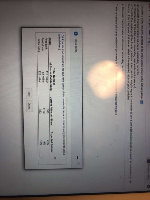  need help asap please Help Consider a world that only consists