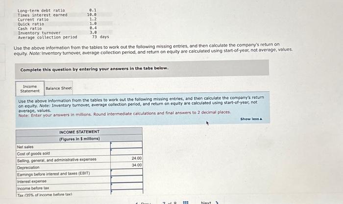  Long-term debt ratio Times interest earned Current ratio Quick ratio Cash