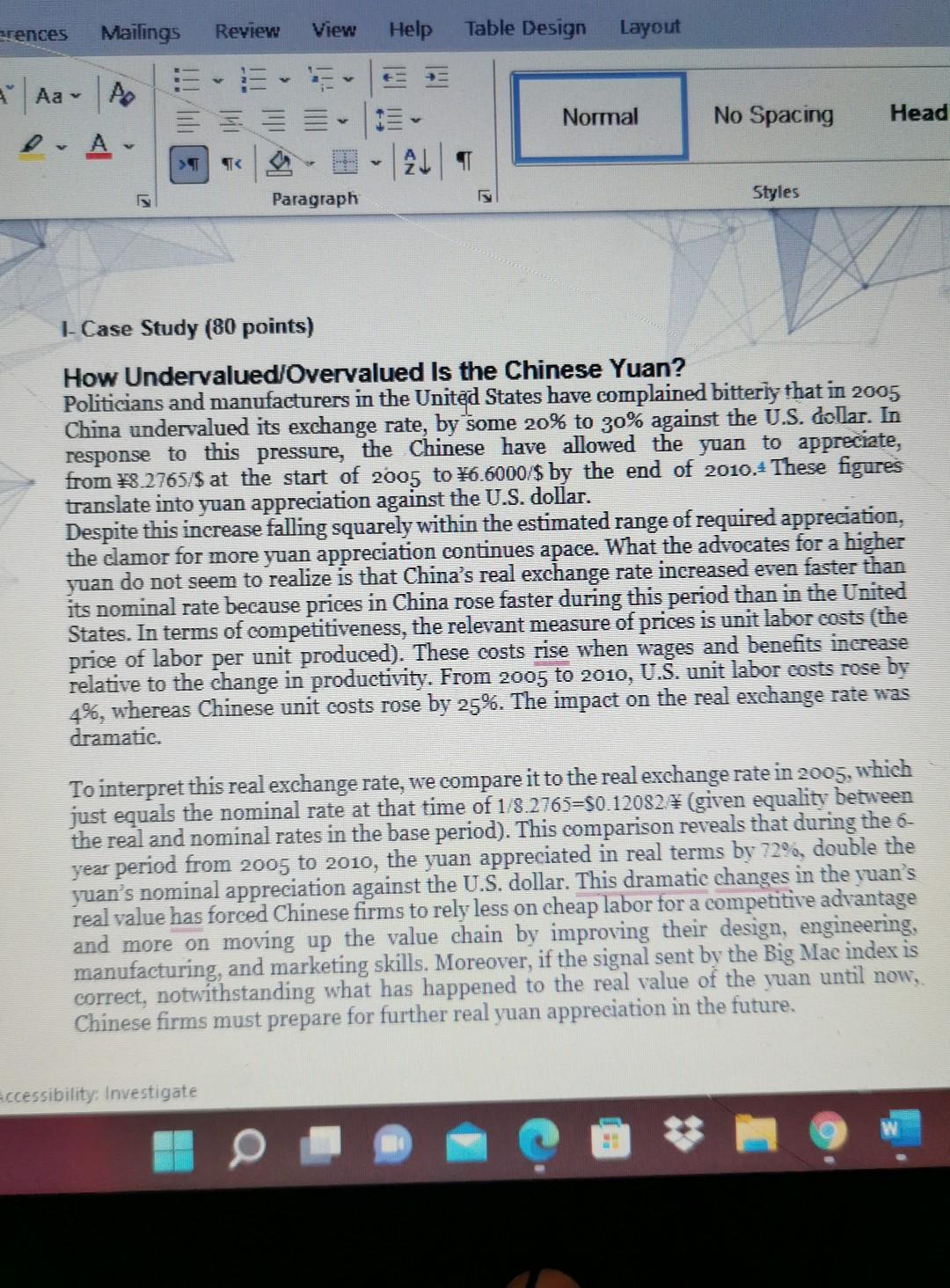 rences Mailings Review View Help Table Design Layout & Aa- Po