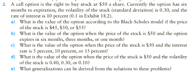  Please use excel to solve and show all steps. 2. A