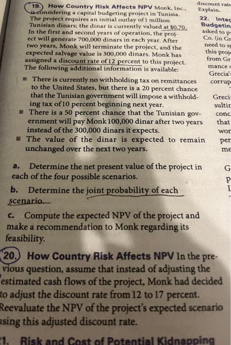 Please help with question #20! Question #20 has been posted below, what