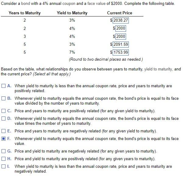  Please help with the observations. N 3 Consider a bond with