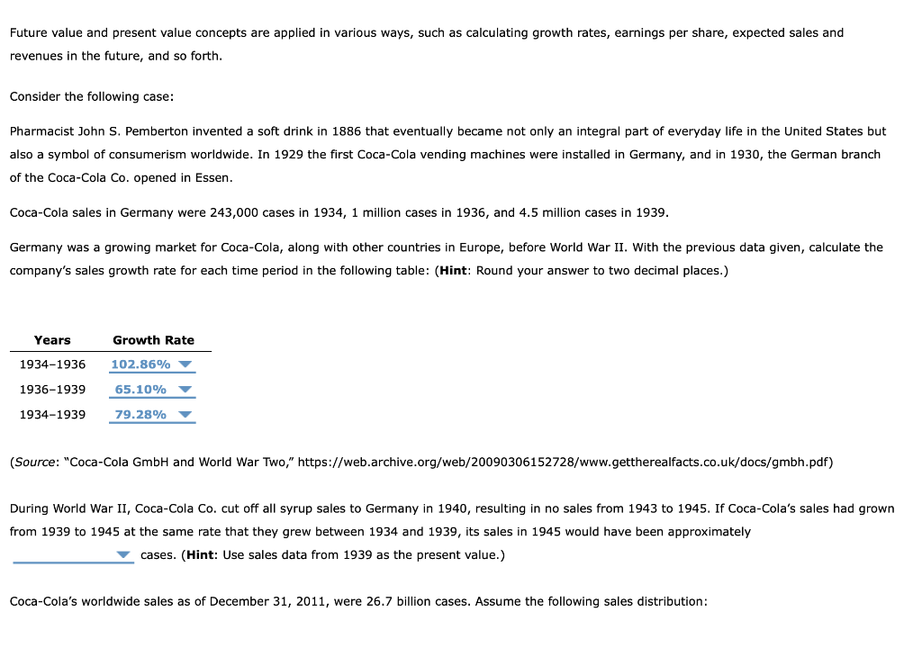  Future value and present value concepts are applied in various ways,