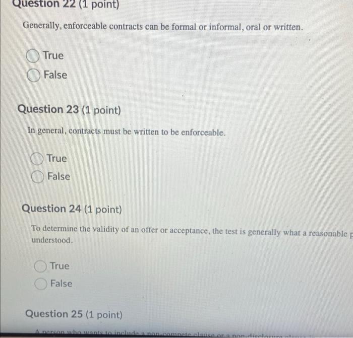 months. Question 9 (1 point) Which of the following is an example