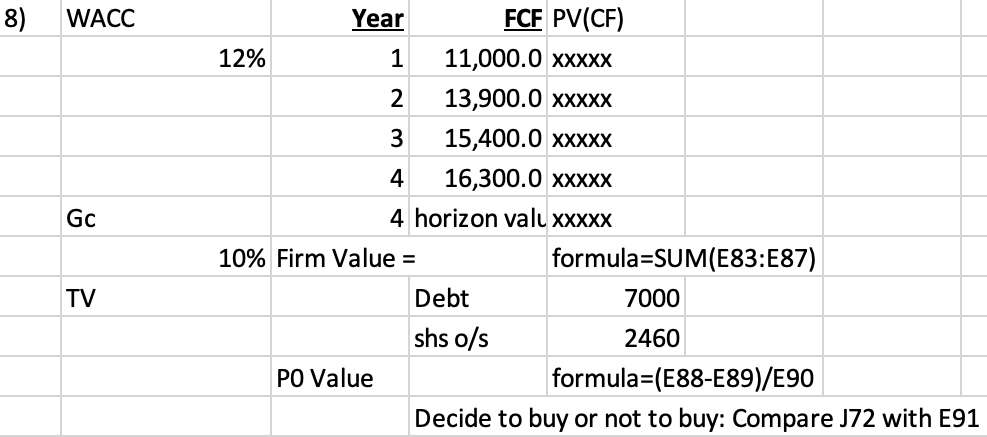 Use the Corporate Valuation model is the most appropriate model to value