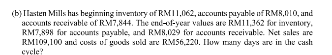 has earnings before interest and taxes of RM148,600. Both the book and