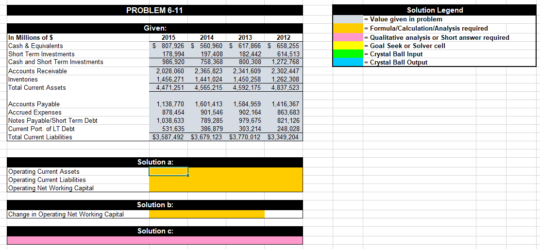cell for a thumb up. Please use the provided excel and show