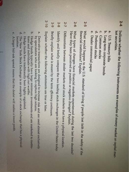  hello i specifically need 2-5 through 2-8 2-4 Indicate whether the