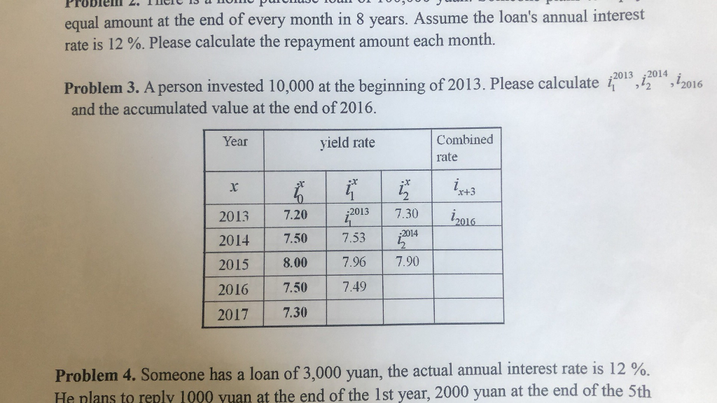  please do problem set 3 equal amount at the end of
