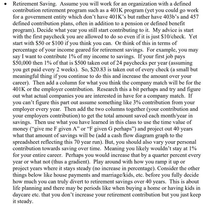 4 The main task is to create an Excel spreadsheet with your
