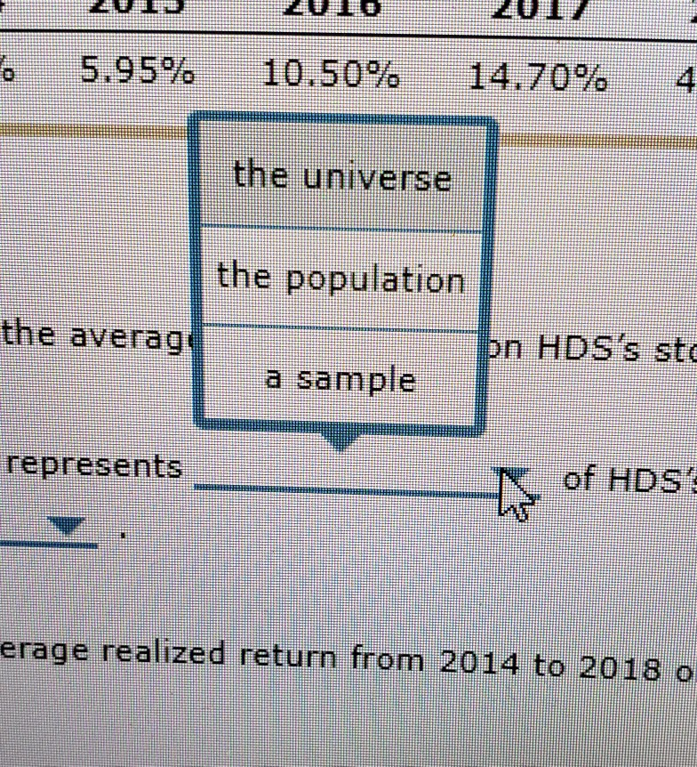 realized stock returns to estimate the risk of a stock. Consider the
