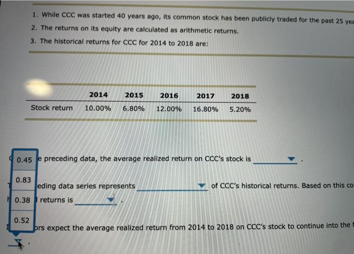 case of Celestial Crane Cosmetics Inc (CCC): Five years of realized returns