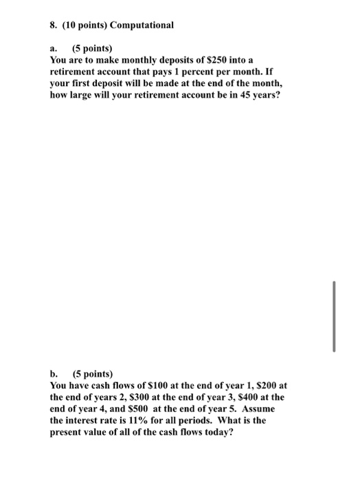  please show all work and equations and ill rate thumbs up!