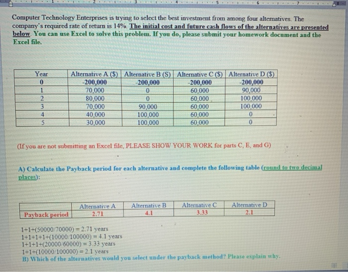  help with inputing values into IRR function on excell, All answered