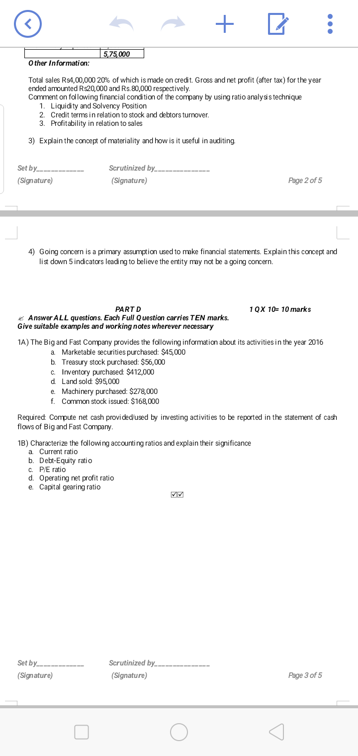 receivable PARTC 40 X 5= 20 marks Answer ALL questions. Each Full