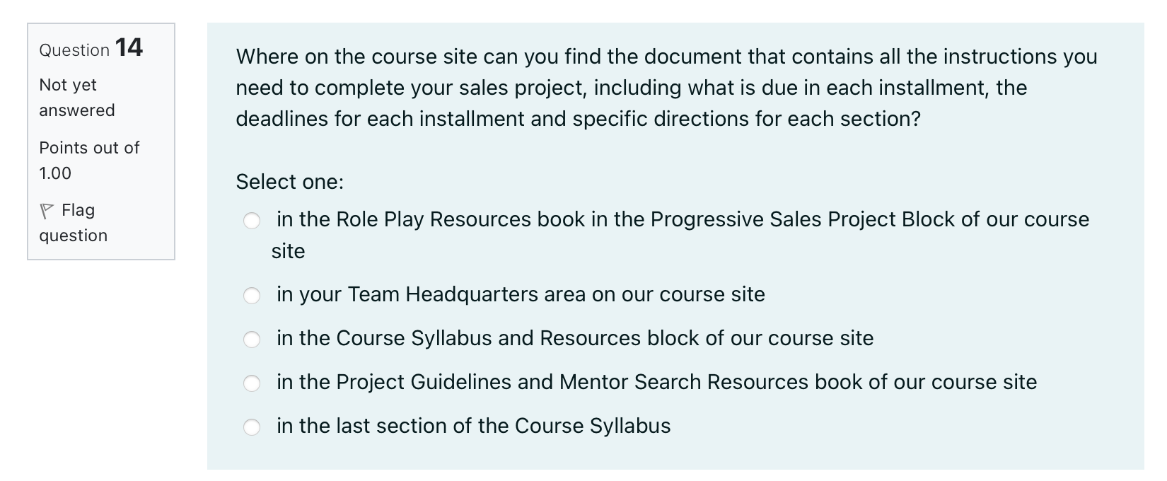 but John is speaking too softly P Flag question Nothing of any