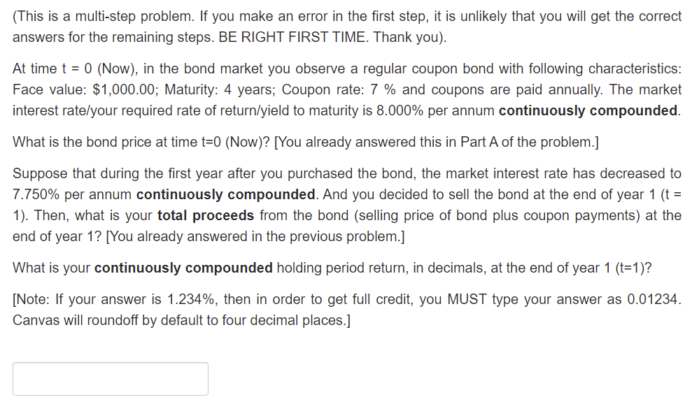 (This is a multi-step problem. If you make an error in