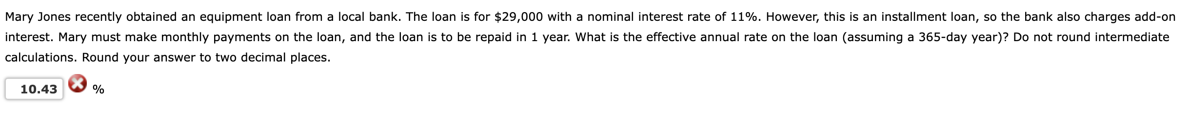 calculations. Round your answer to two decimal places. %