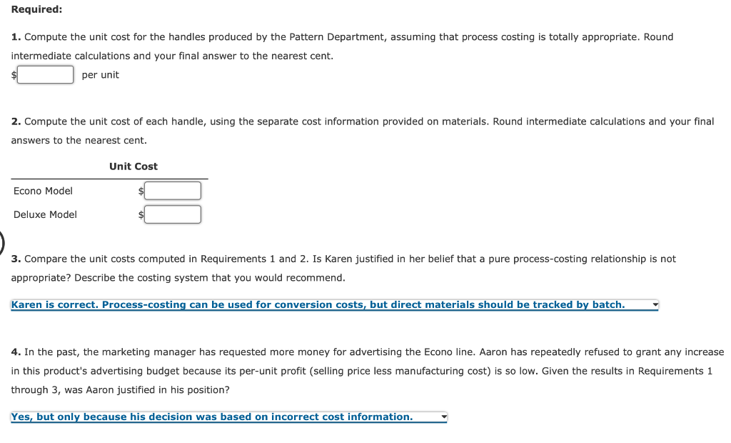 Case on Process Costing, Operation Costing, Impact on Resource Allocation Decision Golding
