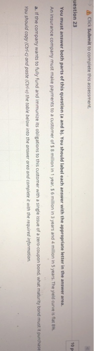 parts of this question and by. You should label each answer with