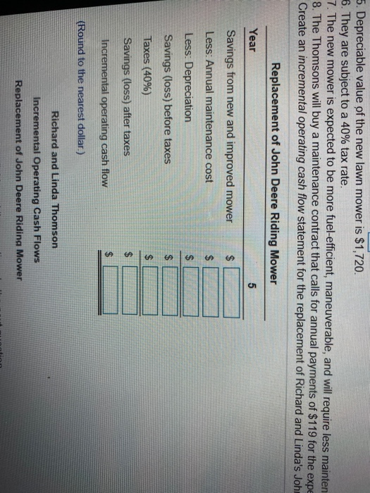 time to buy a new one. They would like to know the