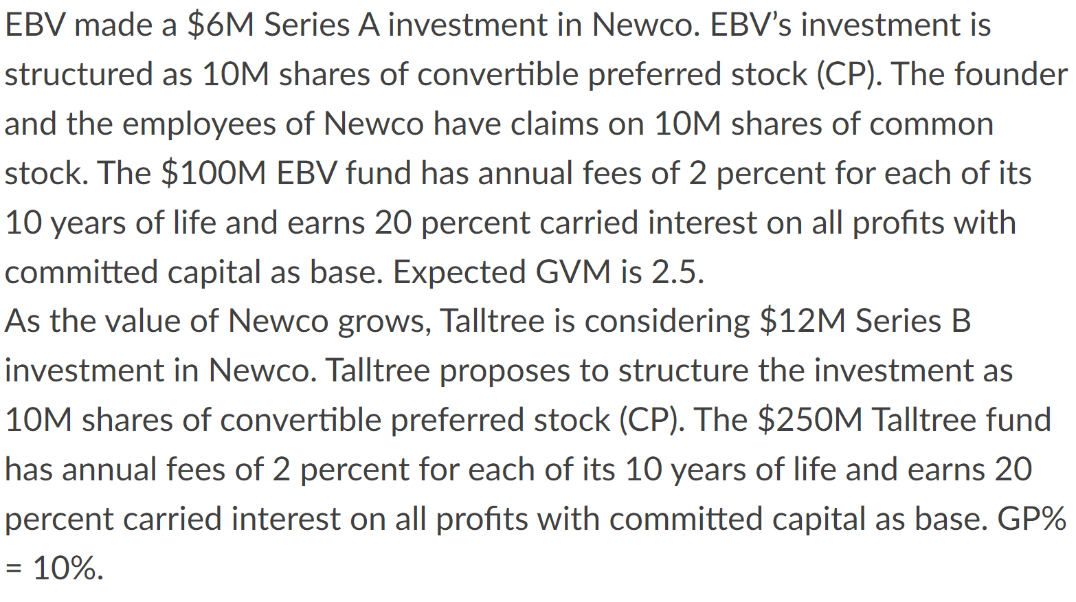 Really need help on this. EBV made a $6M Series A investment