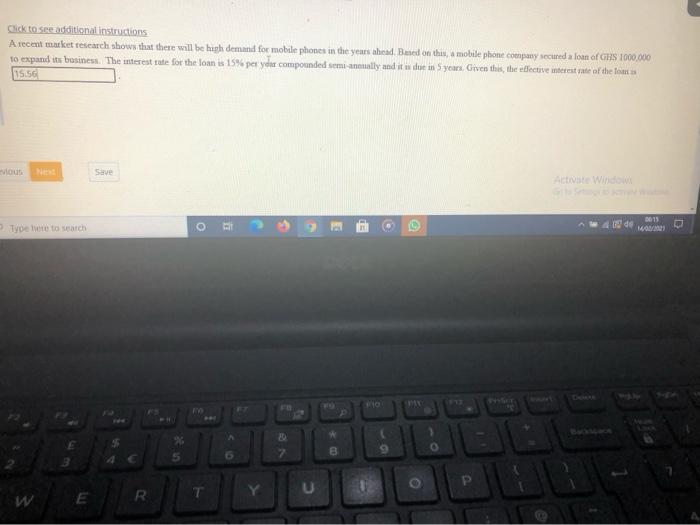 is this correct please? Click to spezadditional instructions A recent market research