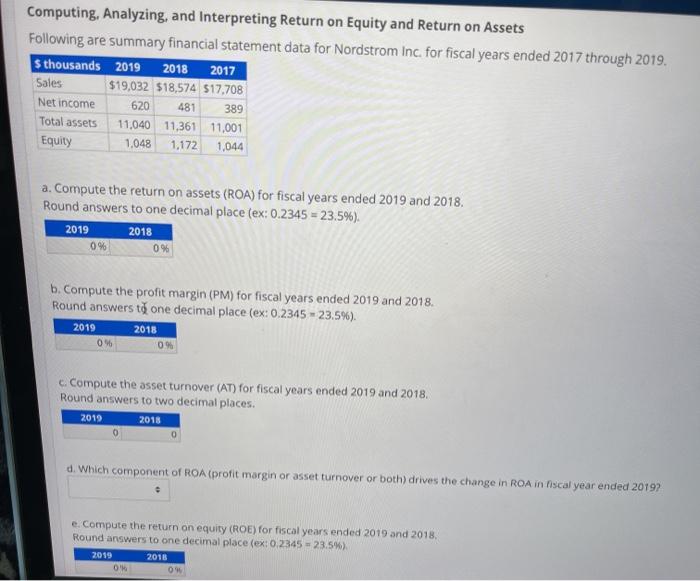  2017 Computing, Analyzing, and Interpreting Return on Equity and Return on