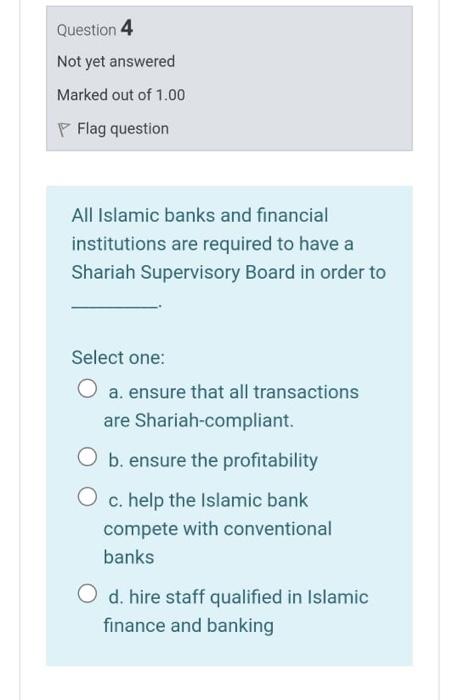 will rate you Question 5 Not yet answered Marked out of 1.00