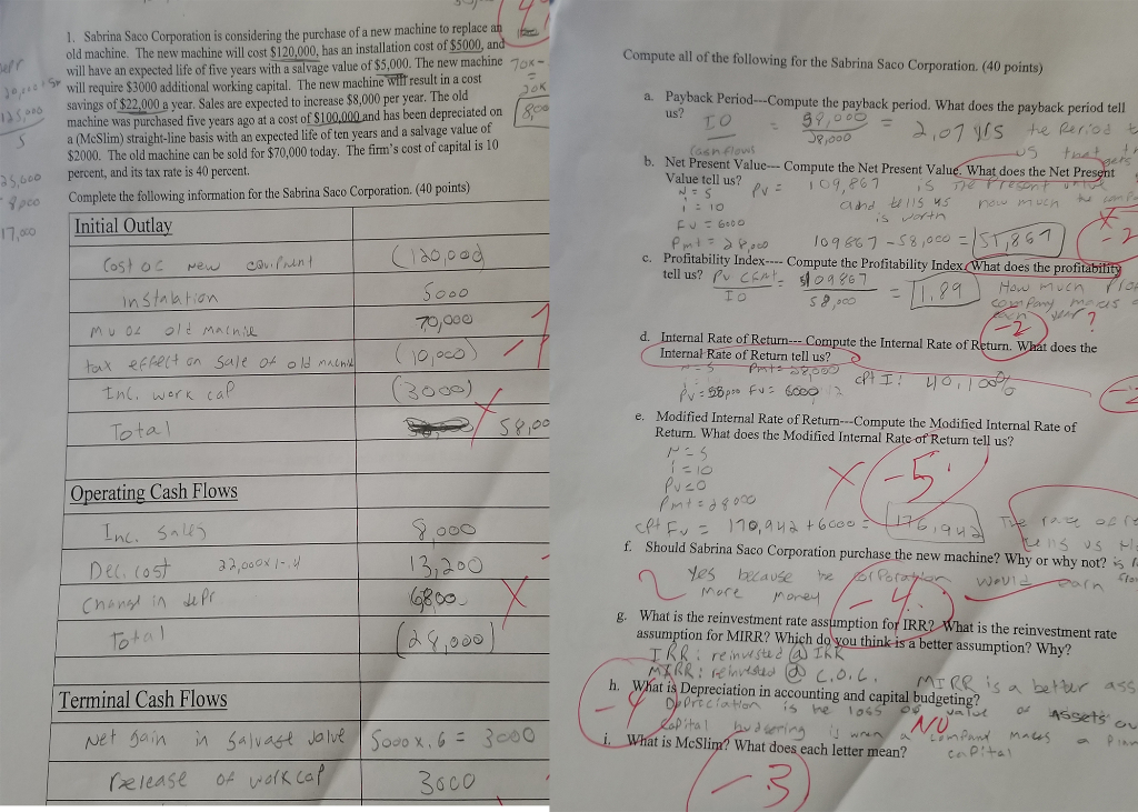 I need help correcting my test total 6000 was wrong for terminal