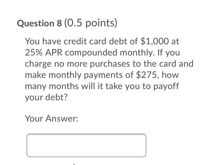 to pay off a loan of $18,000 at 3% APR compounded monthly