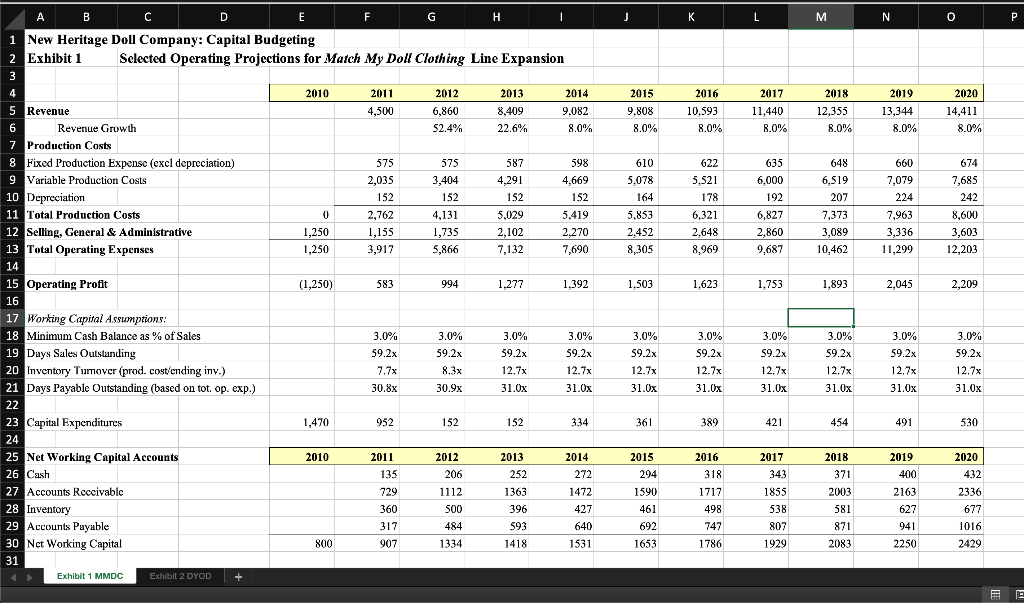 rely on the information provided below and the Excel file with financial