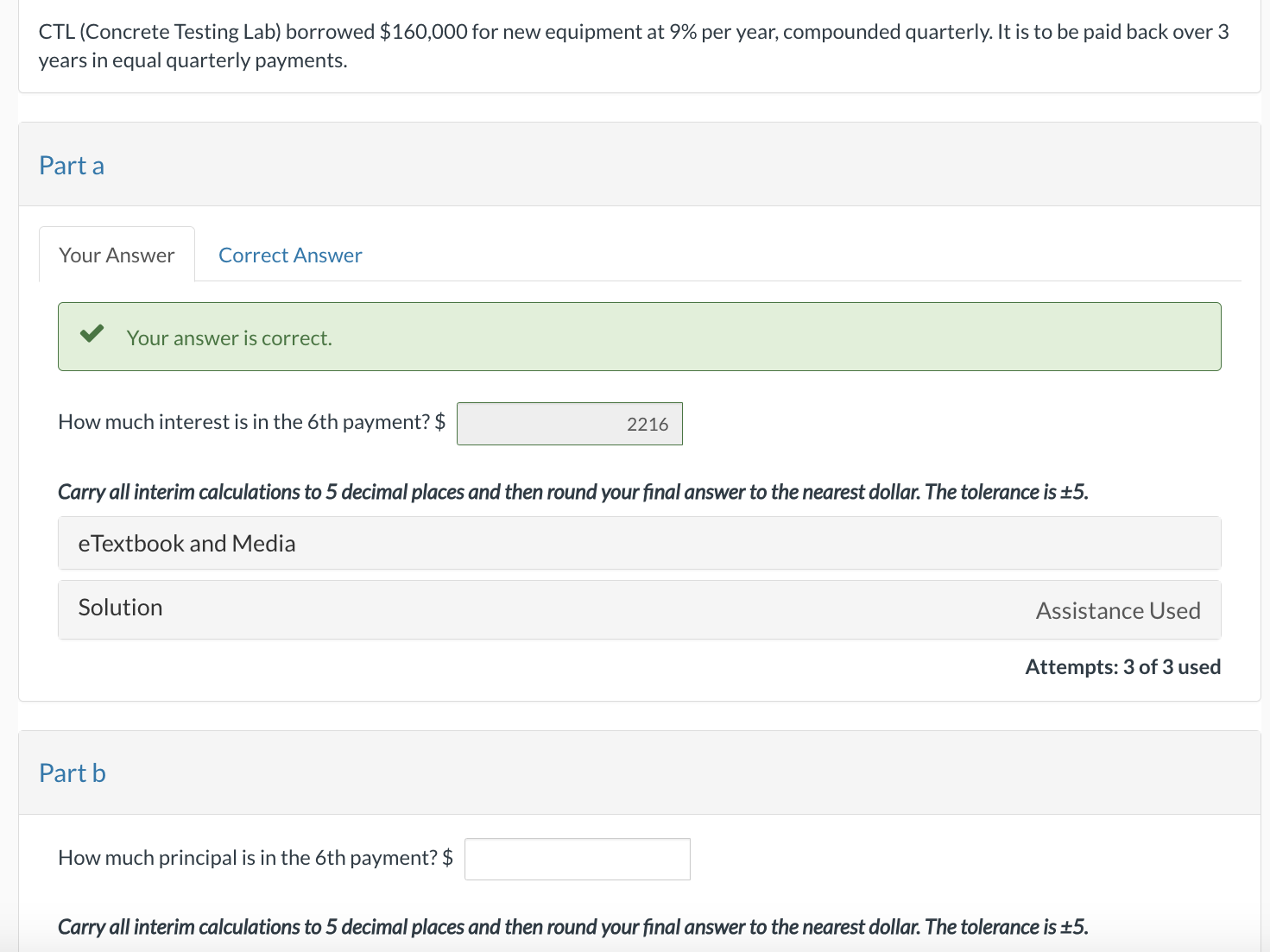 please help on part B! thank you CTL (Concrete Testing Lab) borrowed