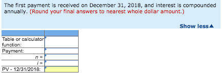 five-period annual annuity of $3,800 under each of the following situations: (FV